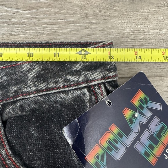 NWT Vintage Bill Blass 90s Polar Ice Acid Wash Mom Jeans Size 27 Made In USA Y2k - Picture 5 of 9